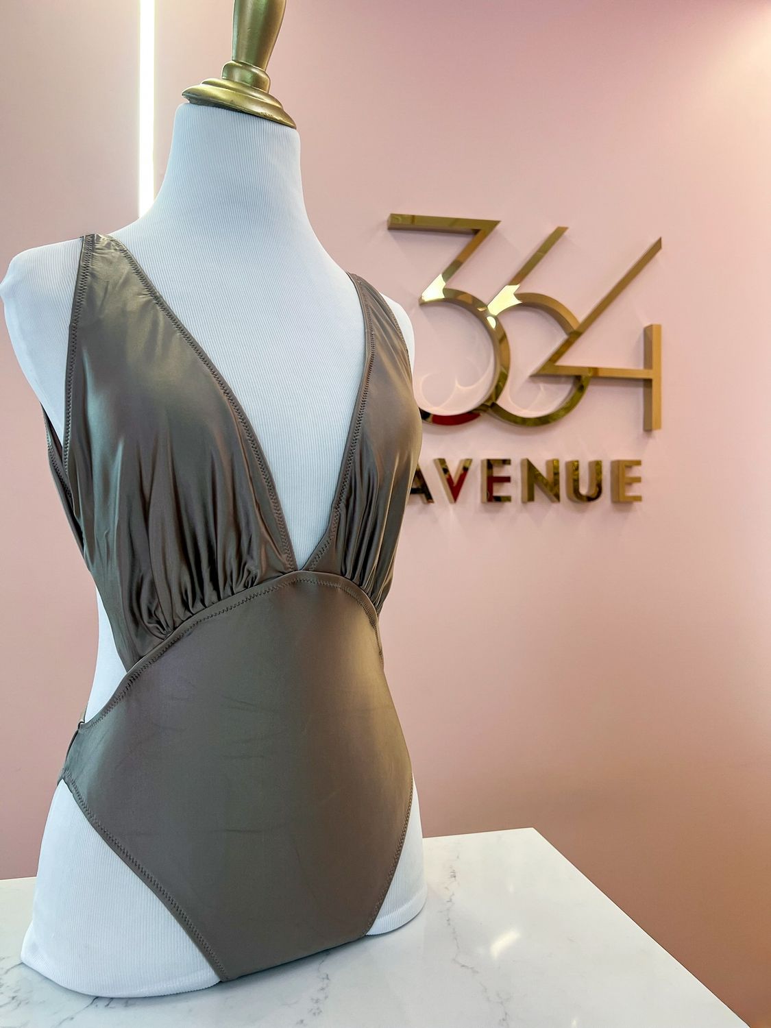 Espresso Plunge Swimsuit