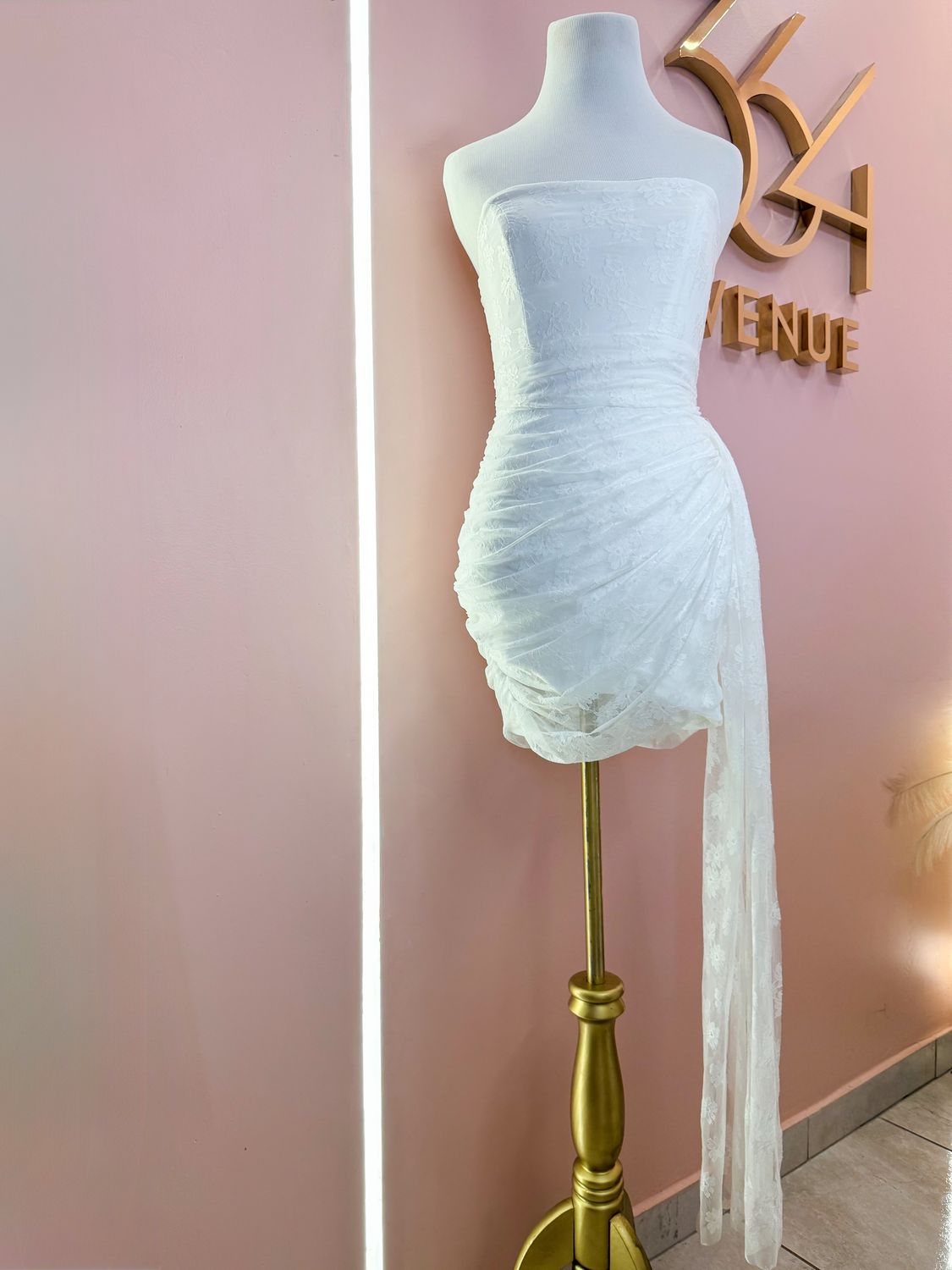 Draped In Lace Dress