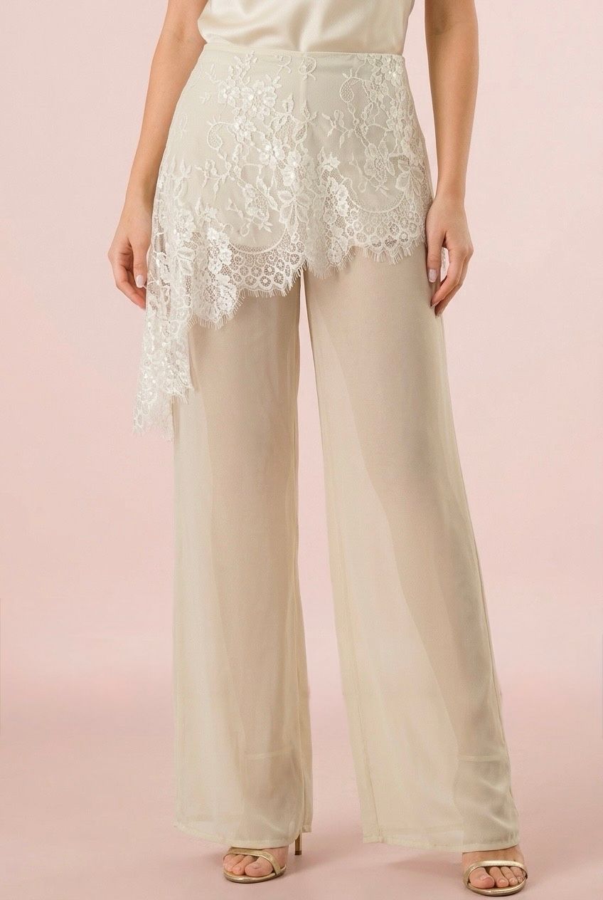 The Ivory Illusion Pants