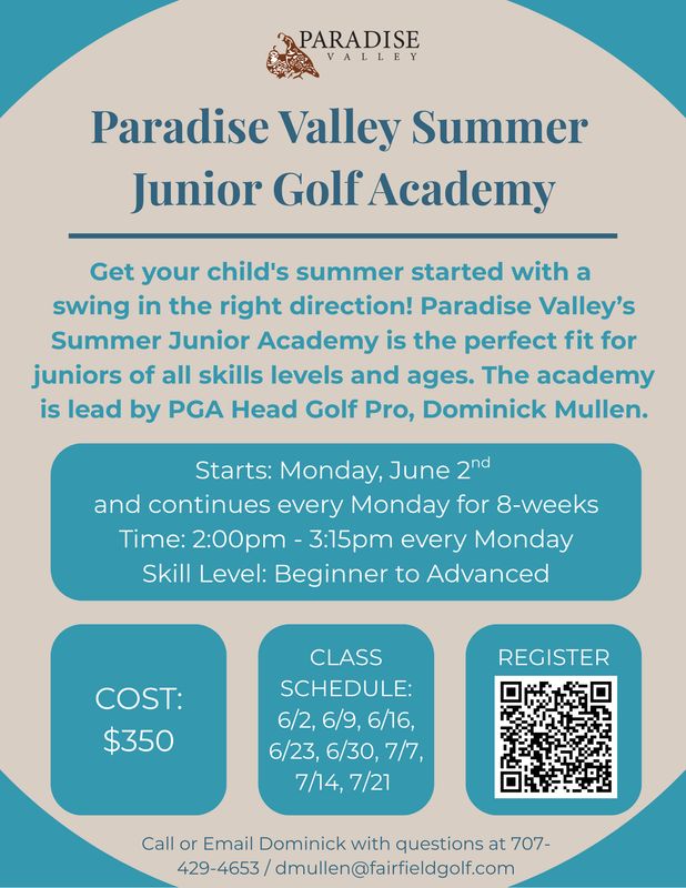 Paradise Valley FGA Junior Golf Camps