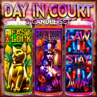 Day in Court Candle Set