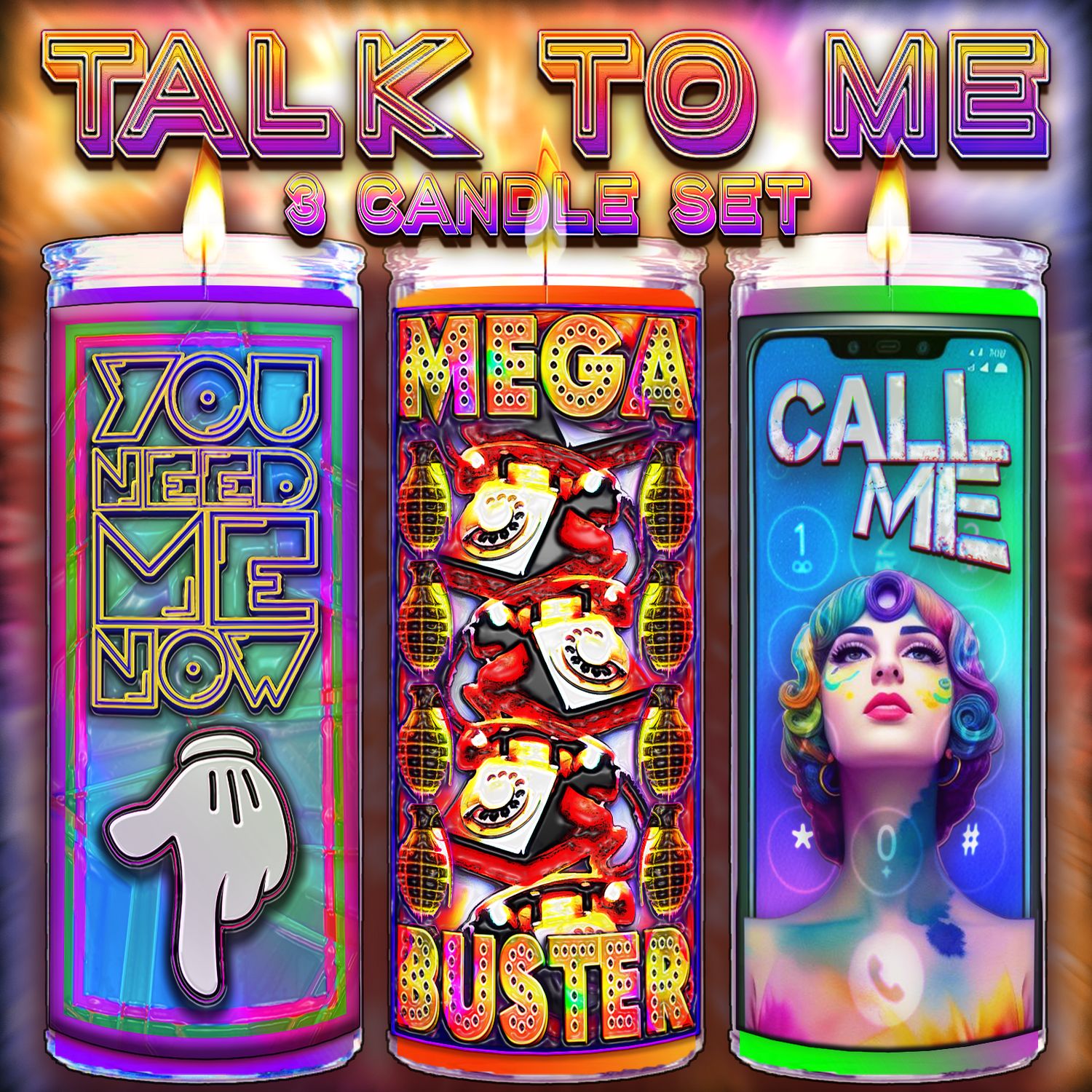 Talk To Me Candle Set