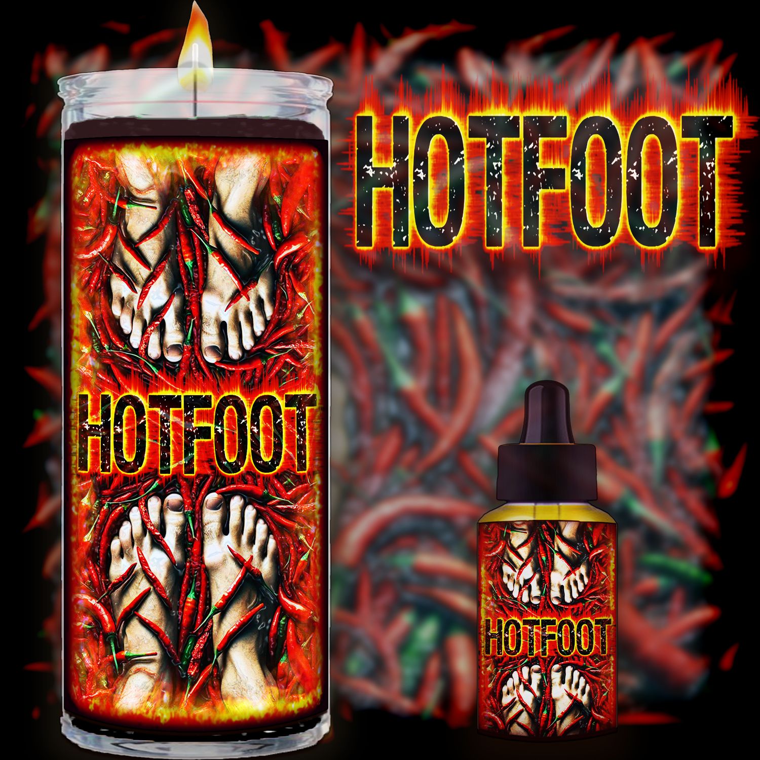 Hot Foot Candle and Oil