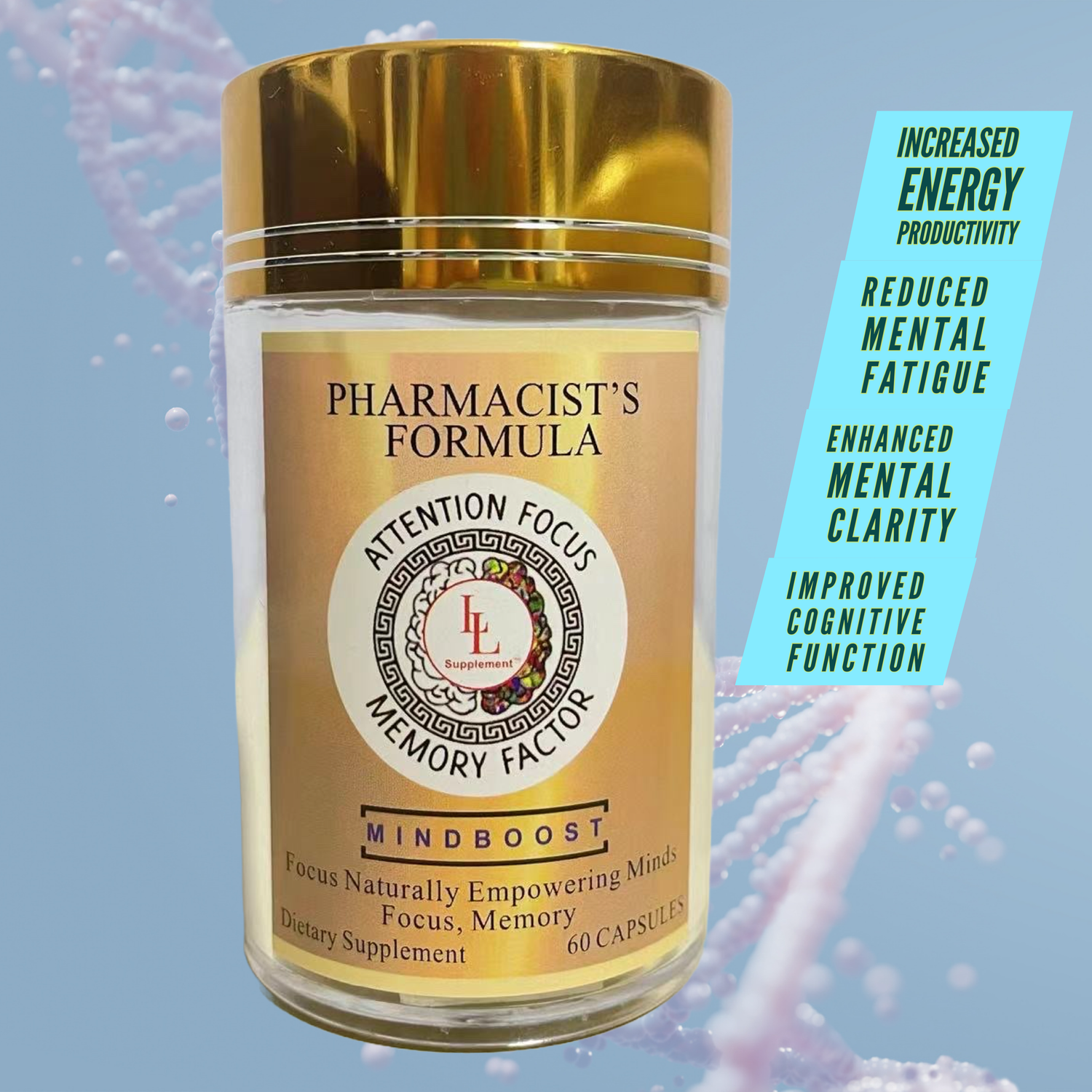 MindBoost Supplement Ultimate Focus Memory Stress support