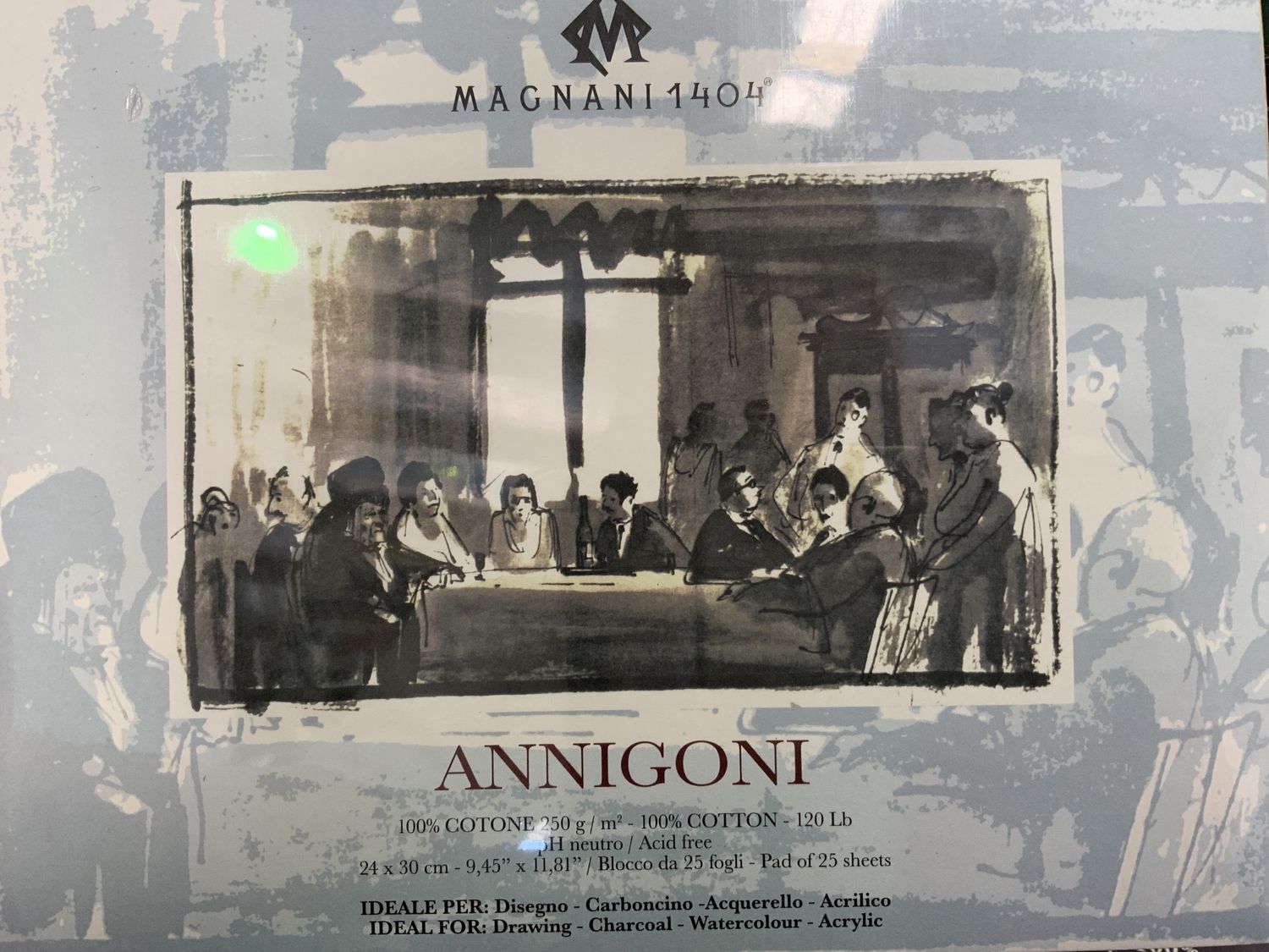 MAGNANI WATERCOLOUR BLOCK 24x30cm Annigoni