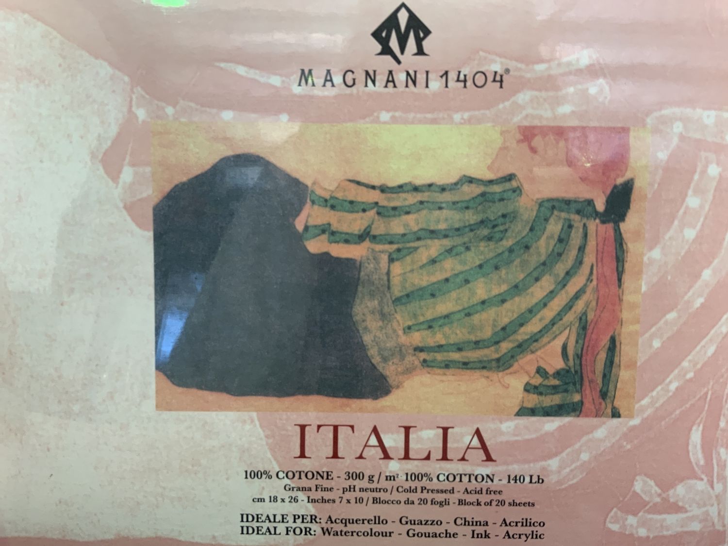 MAGNANI WATERCOLOUR BLOCK 18x26cm CP Italia