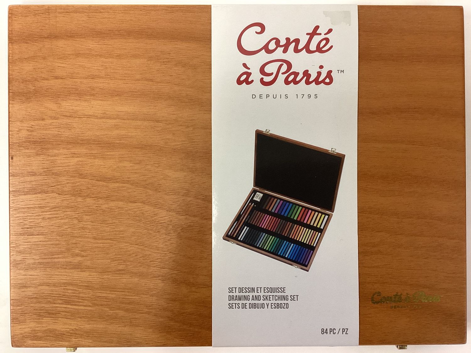 Conté a Paris Drawing and Sketching Set 84 pc wood box