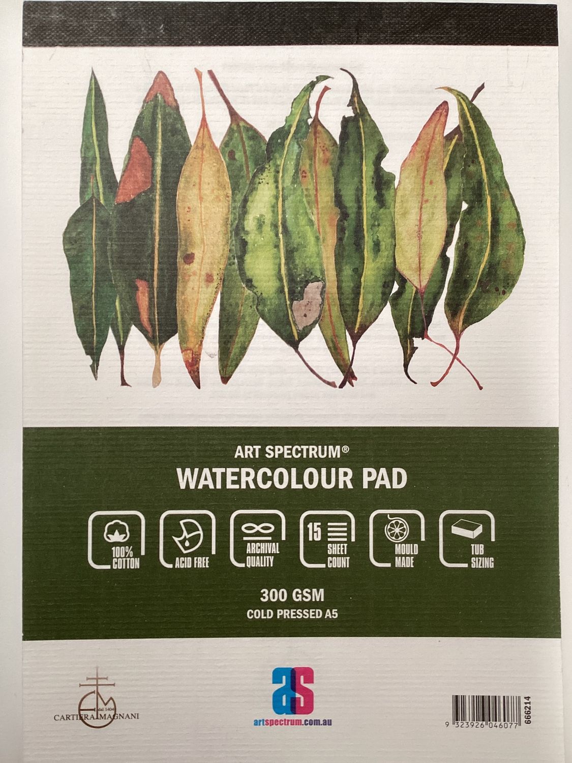 AS 100% COTTON WATERCOLOUR PAD 300gsm A5 CP 15sheet
