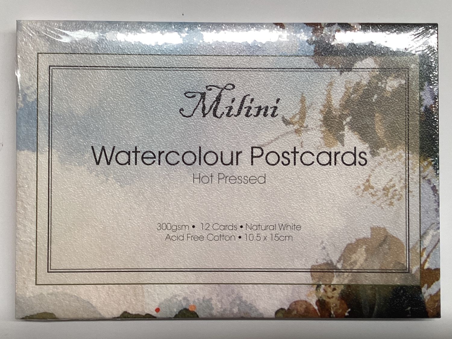 MILINI WATERCOLOUR HP POSTCARD 12PK 300 gsm