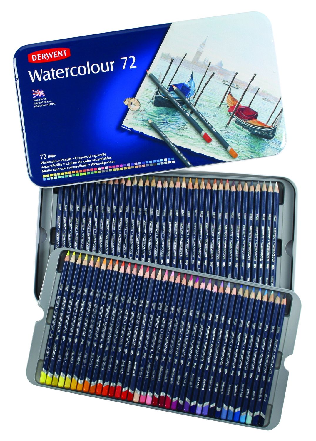 Derwent WATERCOLOUR Tin 72