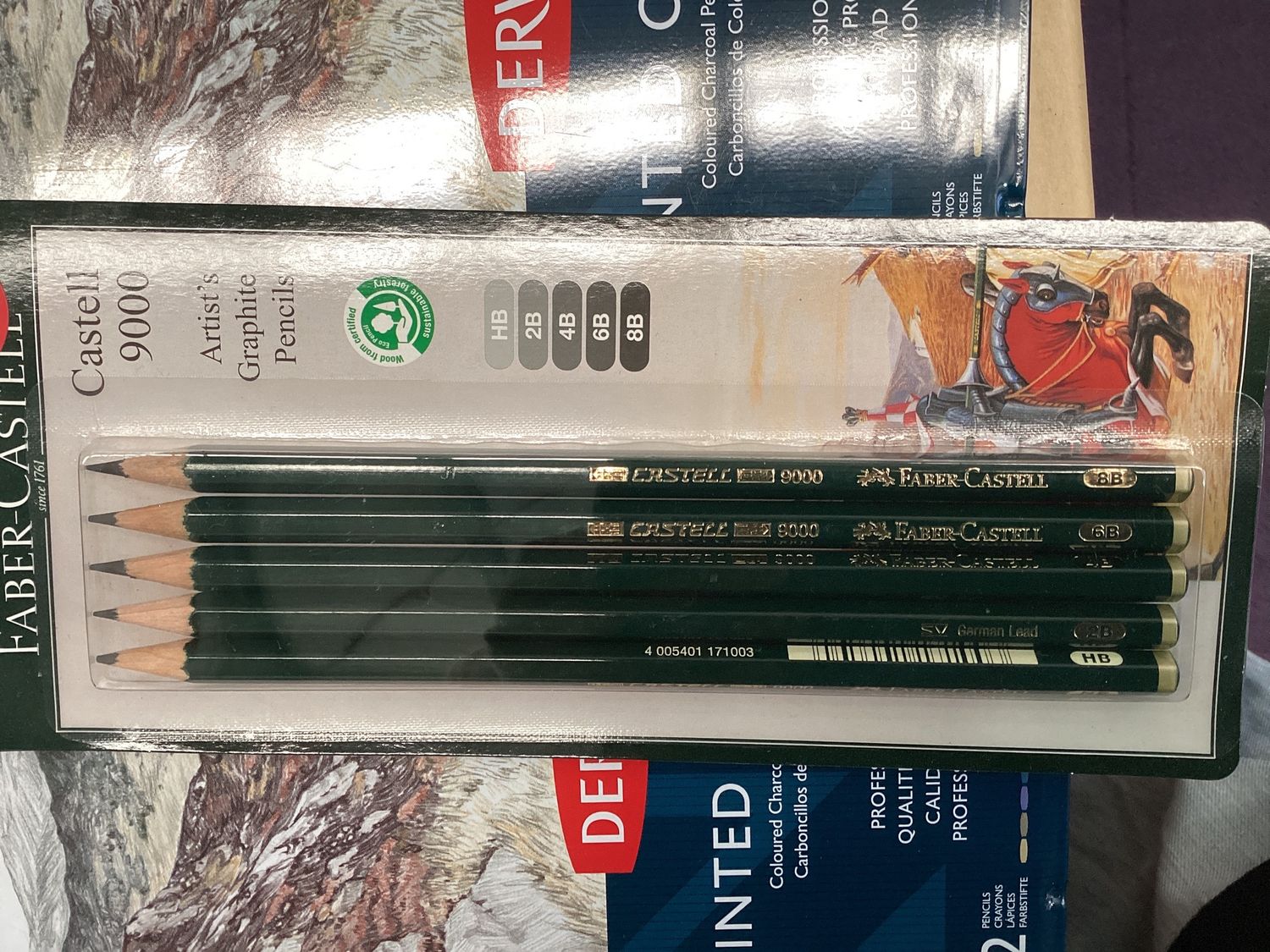 FC CASTELL 9000 GRAPHITE PENCILS 5