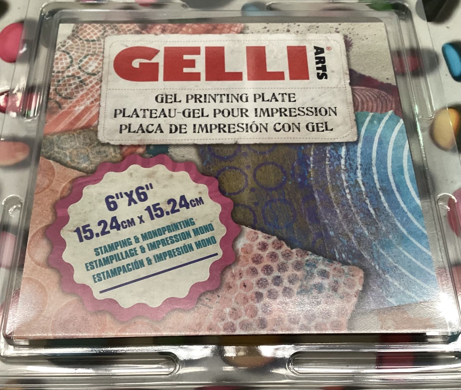 GELLI ARTS GEL PRINTING PLATE 6 X 6