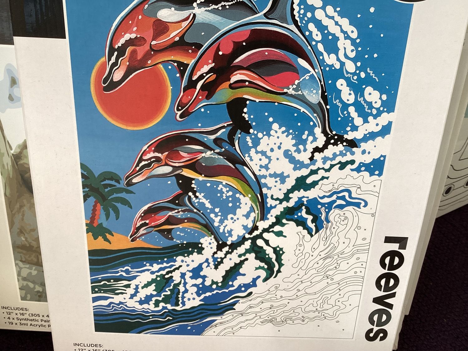Paint By Numbers Playful Dolphins