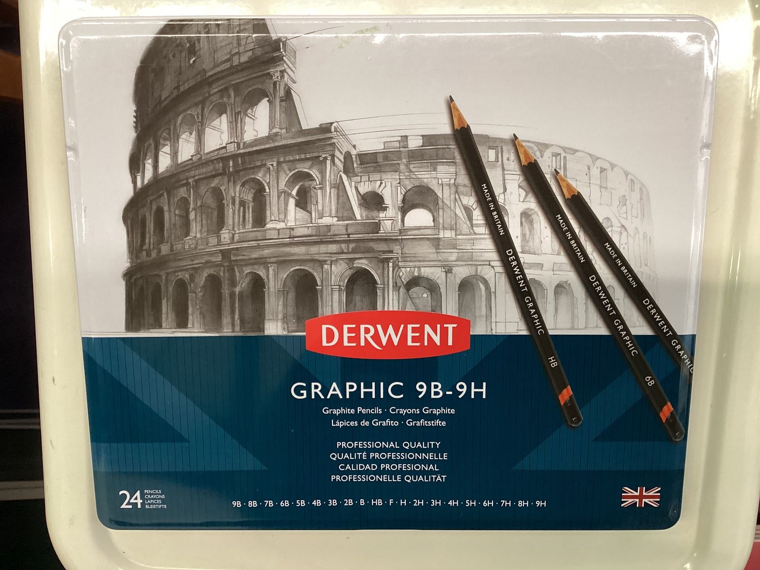 DERWENT GRAPHIC SKETCHING TIN 24 9B-9H