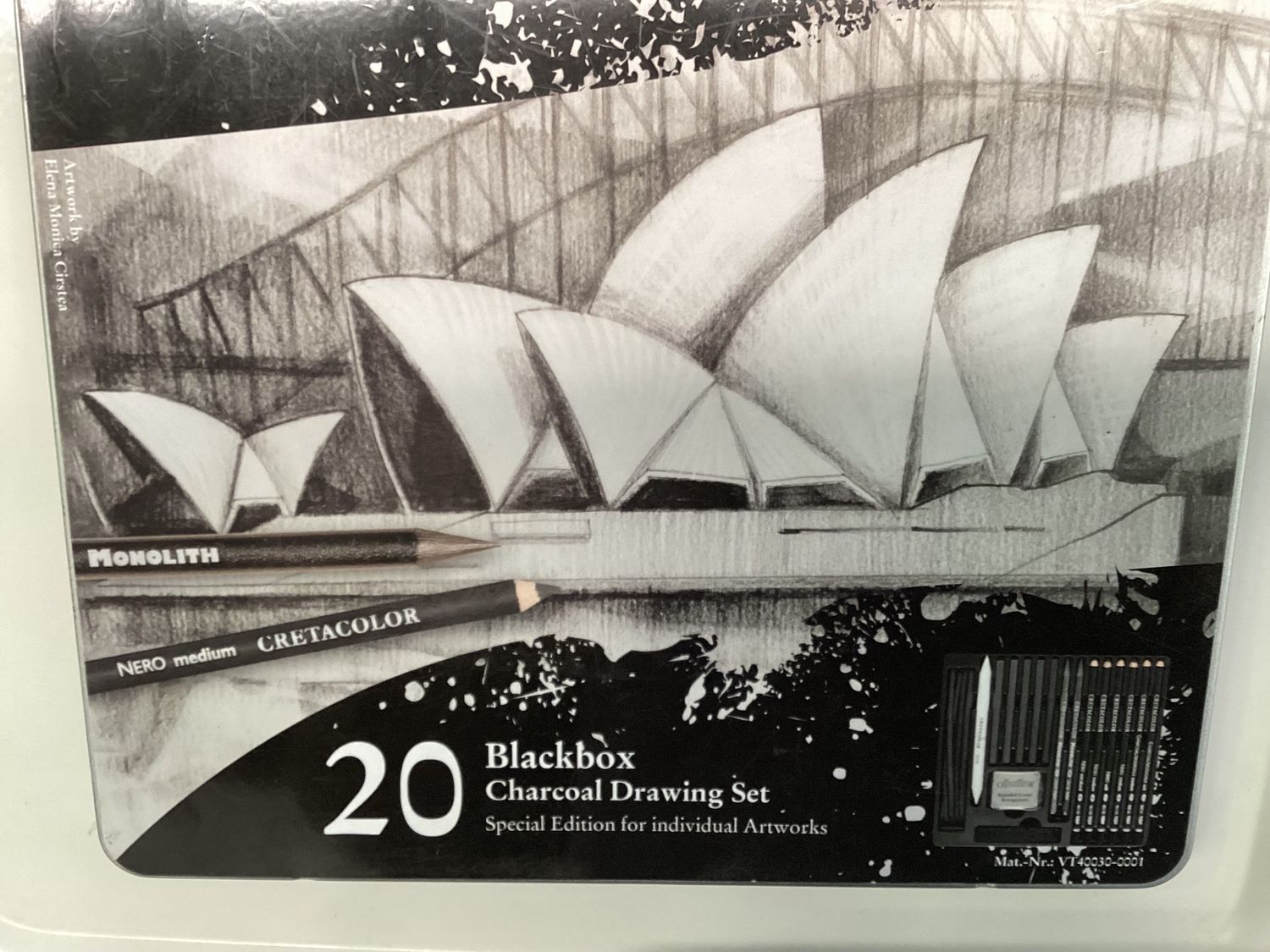 CRETACOLOR Blackbox Charcoal Drawing Set 20