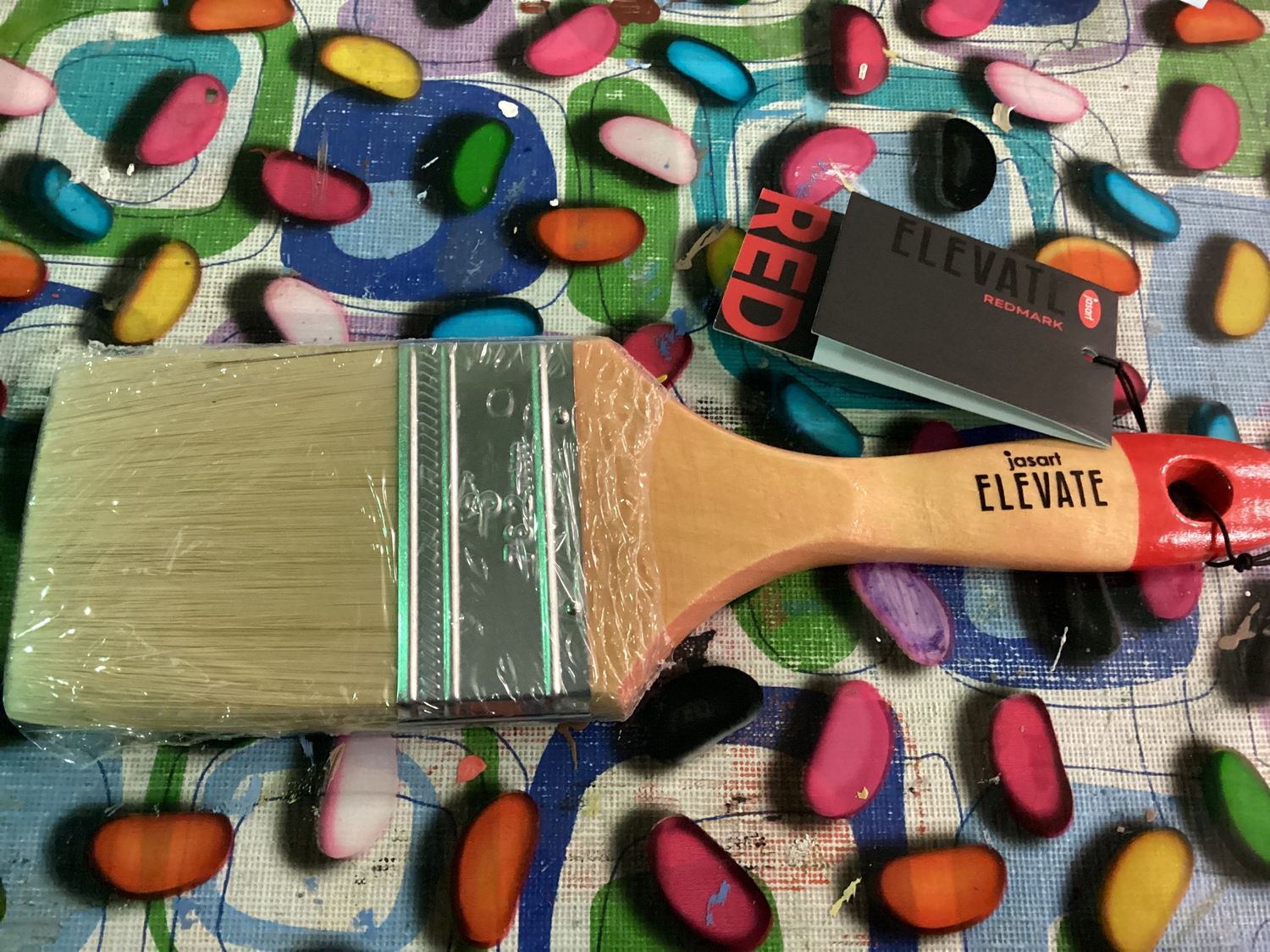 Red mark Jasart Elevate wide brush  3” bristle