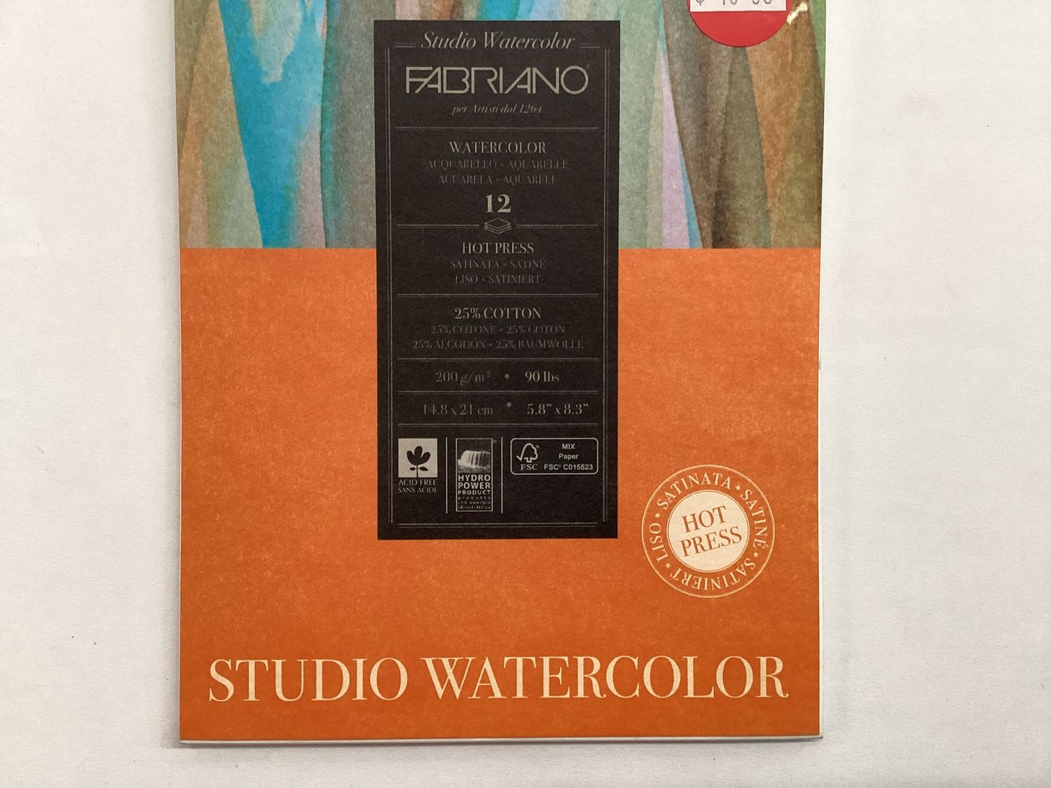 FABRIANO STUDIO WATERCOLOUR PAD A5 200GSM HP