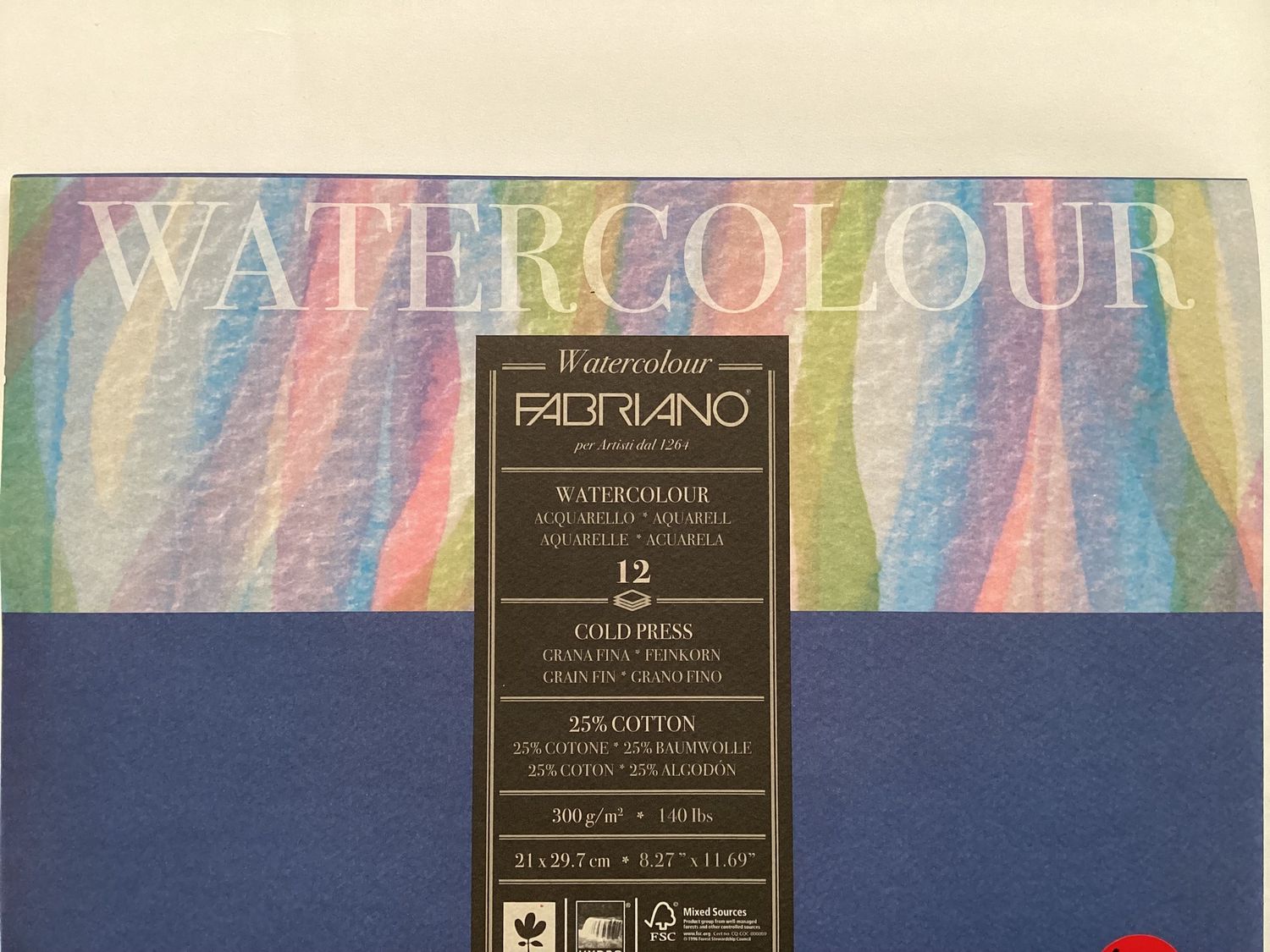 FABRIANO STUDIO WCOL PAD 300GSM MED A4 CP