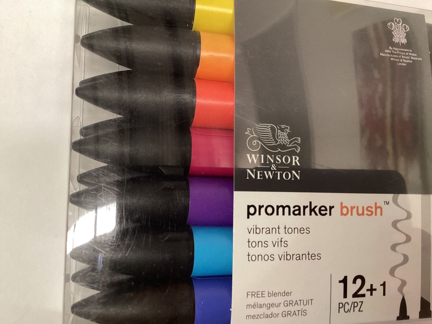 WN Markers BRUSH MARKER 12+1 SET VIBRANT TONES204
