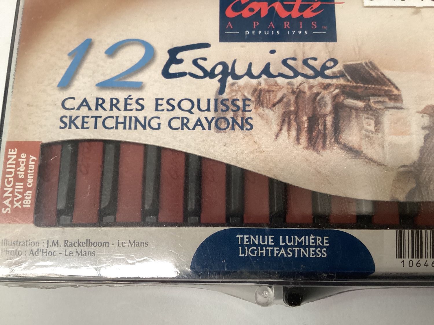 CONTE CRAYONS SANGUINE LIGHT SET 12