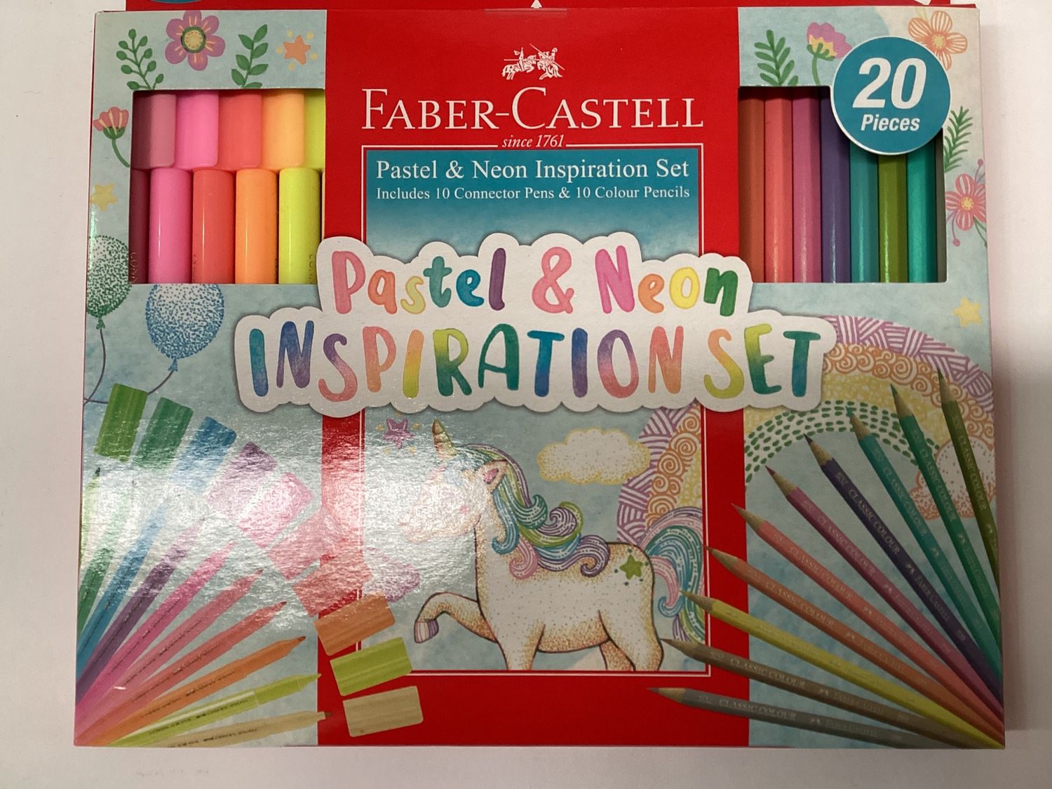FABER CASTELL PASTEL NEON SET 20