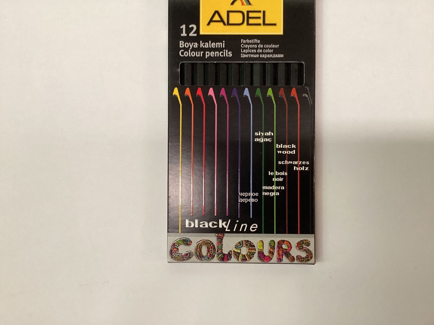ADEL BLACKLINE COLOUR PENCILS 12