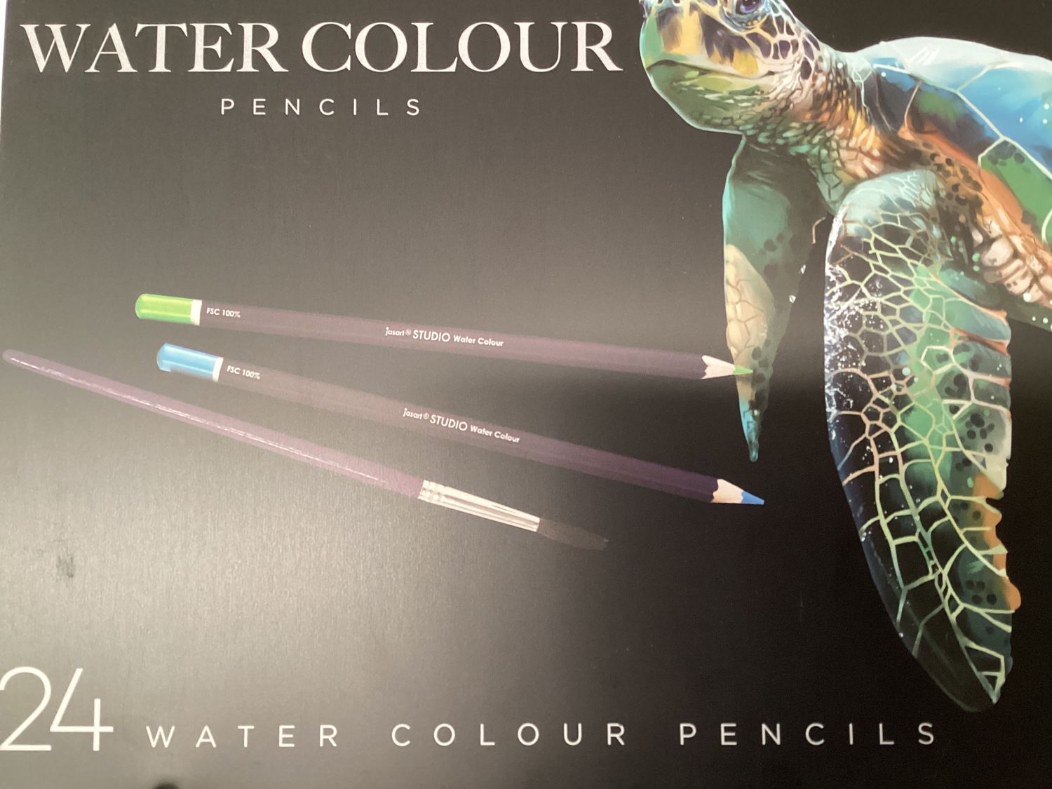 Jasart STUDIO  WATER COLOUR PENCILS Tin 24