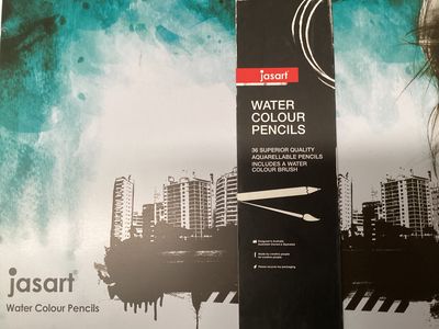 Jasart Water Colour Pencil Design - Tin 36