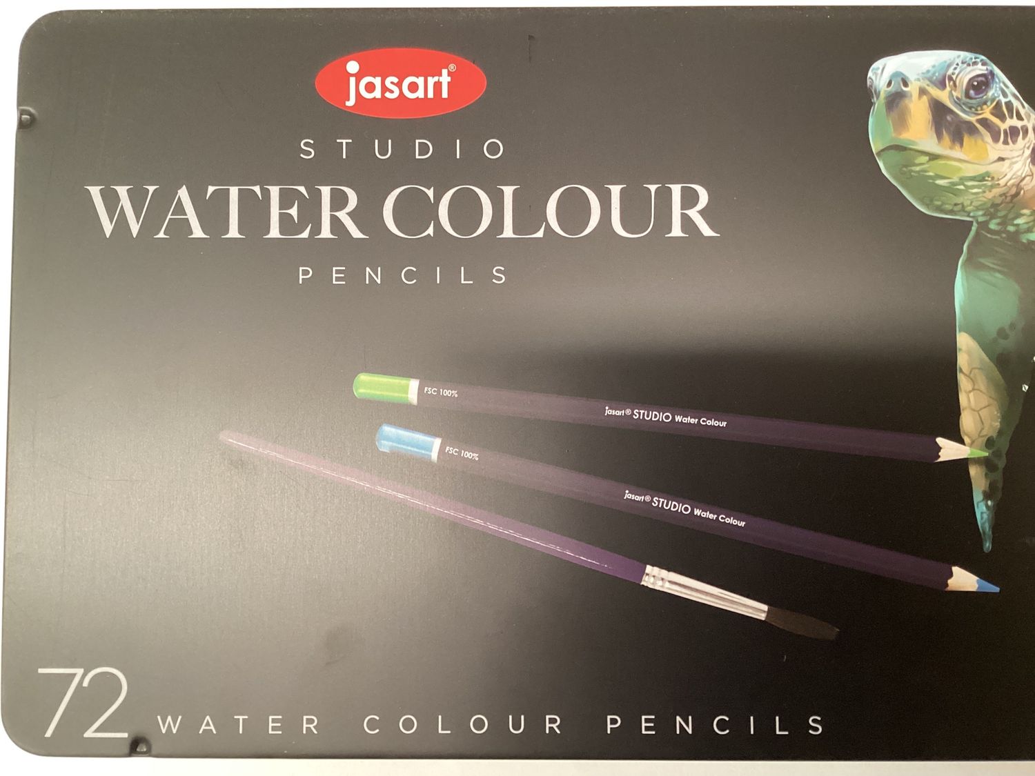 Jasart STUDIO  WATER COLOUR PENCILS Tin 72