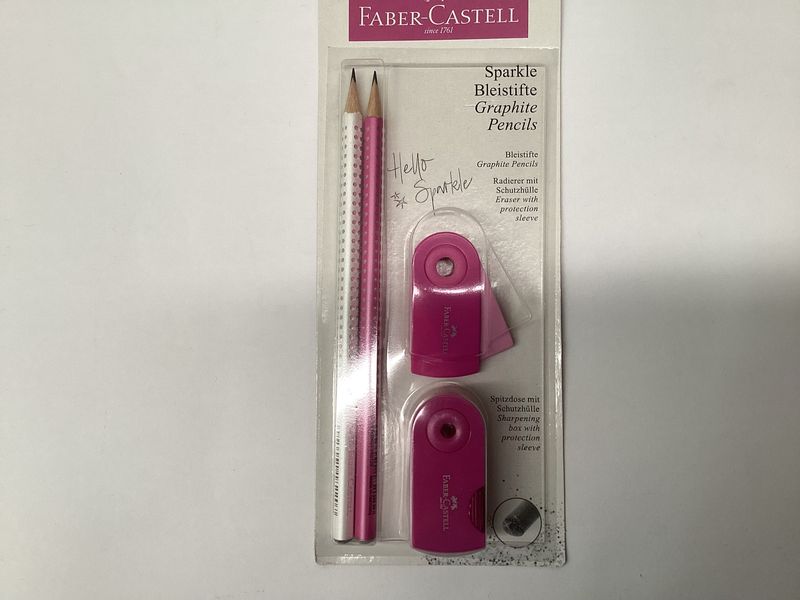 FC SPARKLE GRAPHITE PENCILS SET Pink