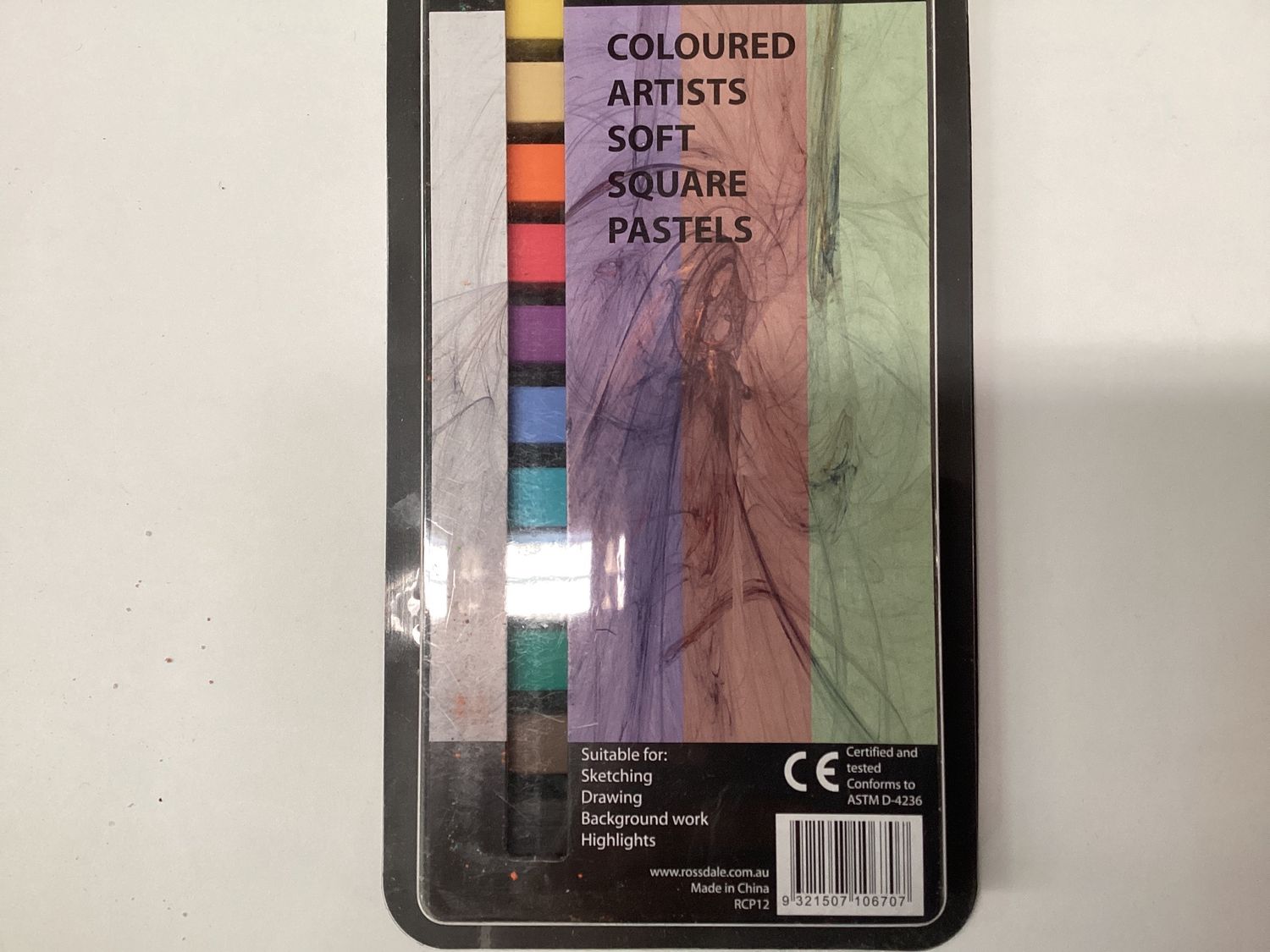 MILINI SQUARE SOFT PASTELS 12 Assorted Colours