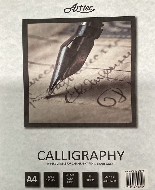 ArtTec CALLIGRAPHY PAD A4 90gsm 50 Sheets