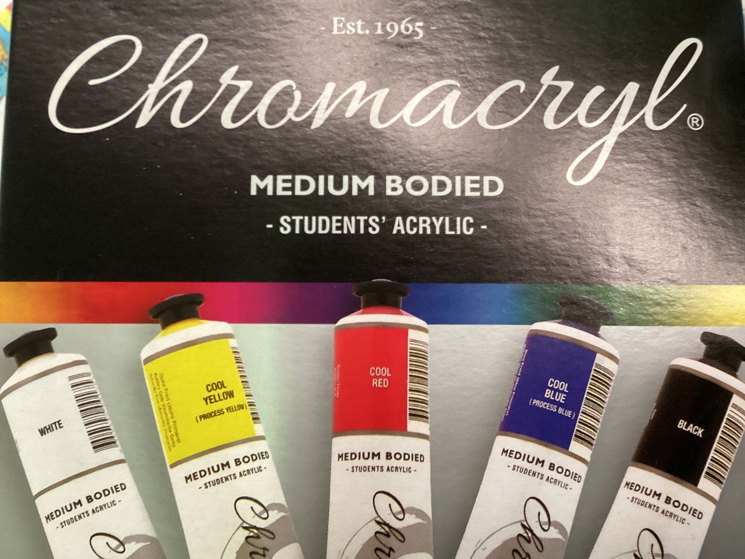CHROMACRYL STUDENT 75ML 5 TUBE VALUE PK