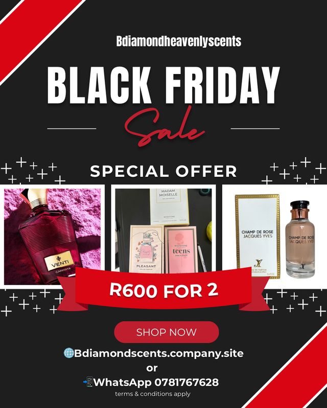 Black Friday Sale R600 For Two