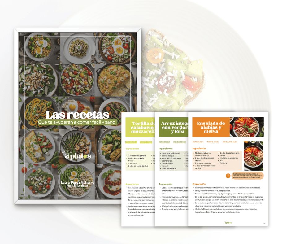LAS RECETAS DEL MÉTODO DE LOS 3 PLATOS