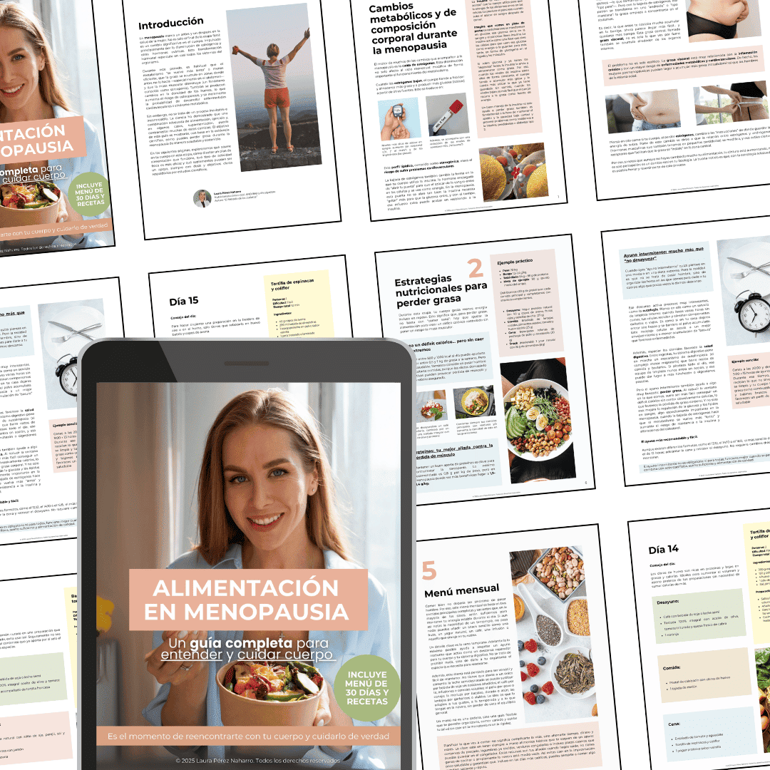 ALIMENTACIÓN EN MENOPAUSIA - Guía completa de 30 días