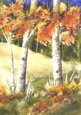 Autumn Birch-Print