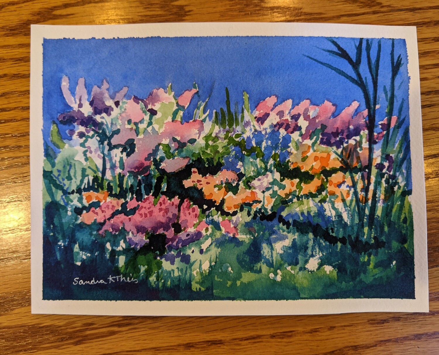 Spring Flowers-Watercolor