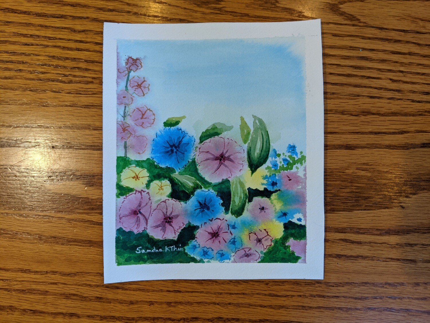 Holly Flower-Watercolor