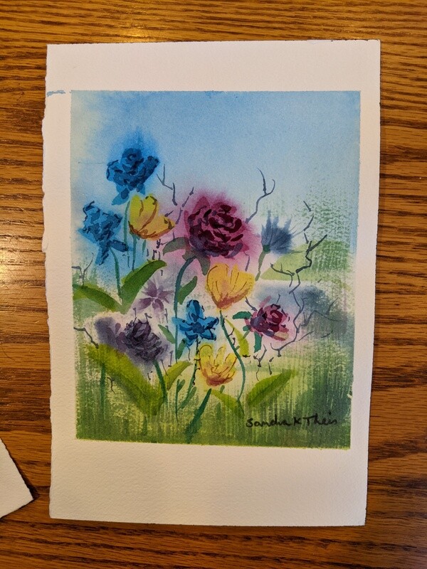 Many Roses-Watercolor