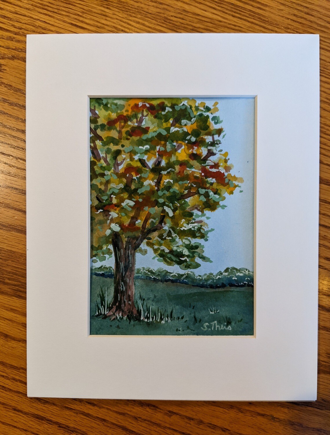 Almost Fall-Watercolor and Gouache