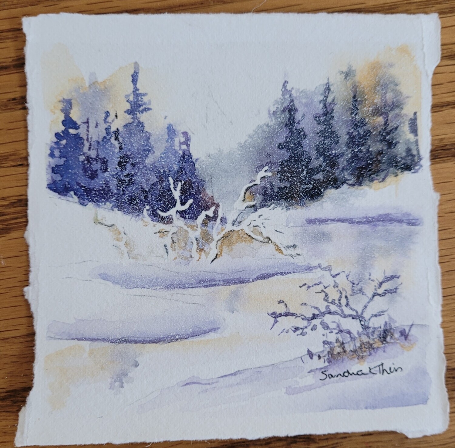 Winter River, square