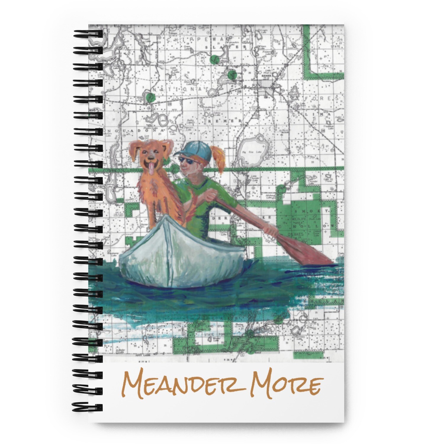 Meander More Spiral Notebook
