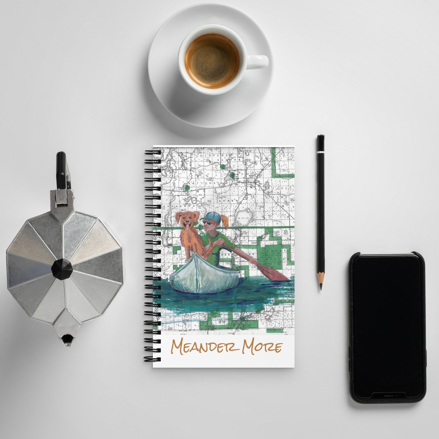 Meander More Spiral Notebook