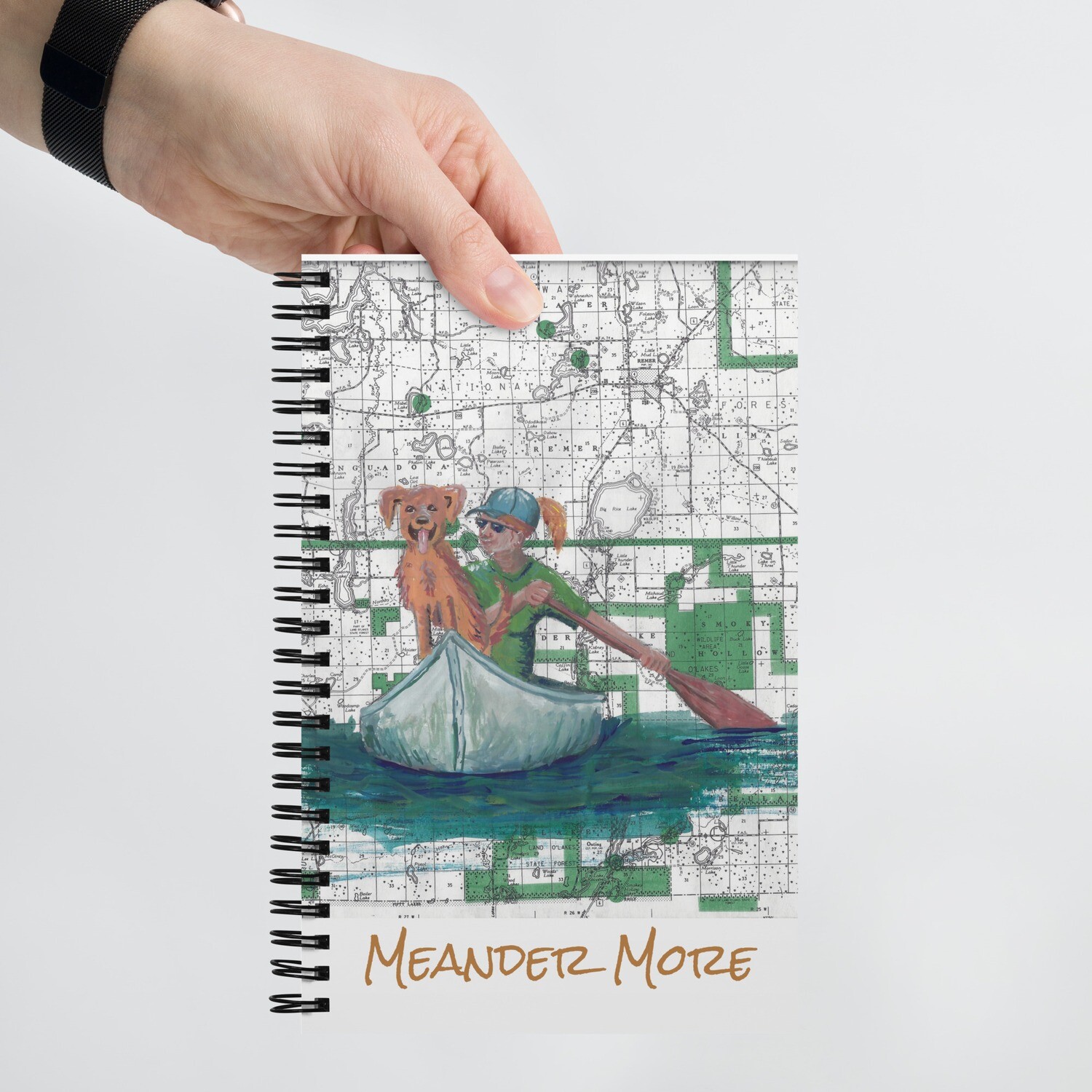 Meander More Spiral Notebook