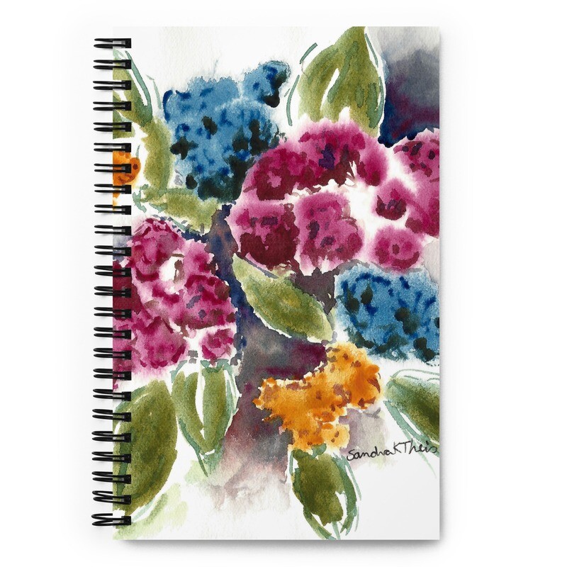 Zoom Flowers Spiral Notebook