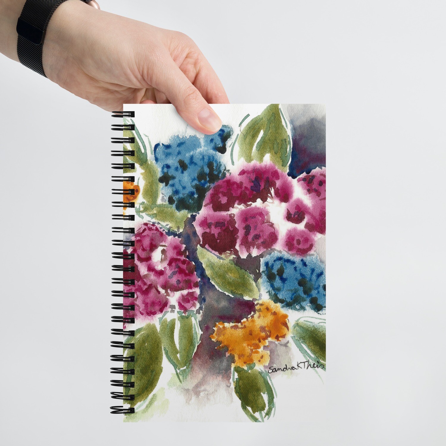 Zoom Flowers Spiral Notebook