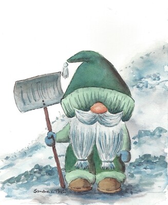 Tomte with Shovel