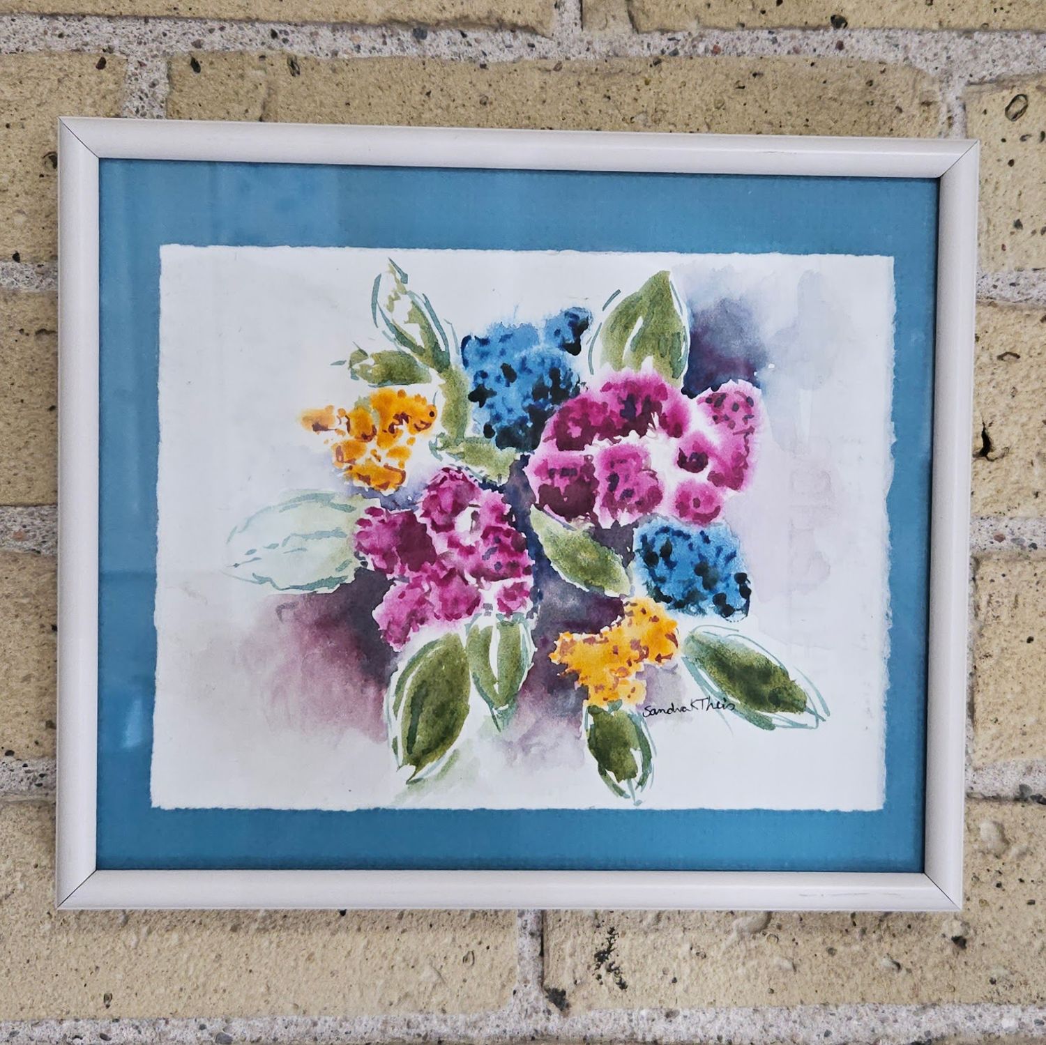 Zoom Flowers-Watercolor