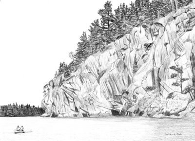 Cliffs on Basswood-Card